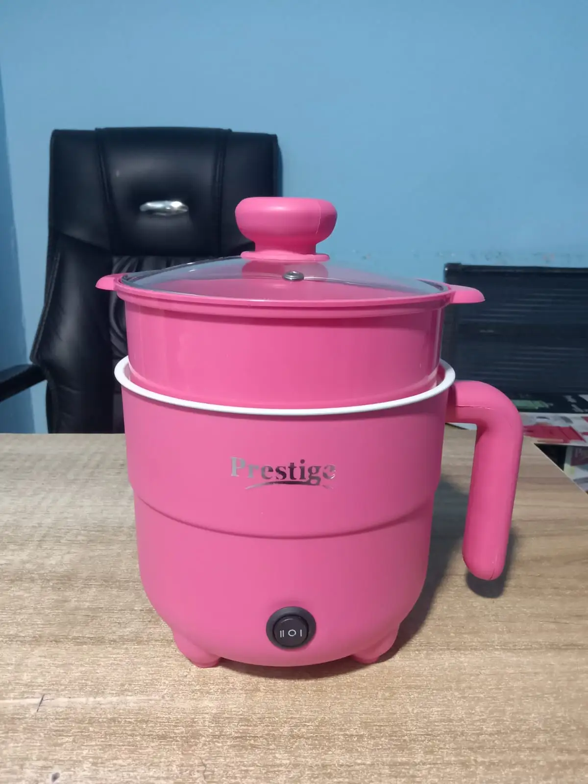 Prestige Mini Multicooker Non stick Coated inner pot Portable Electric Multicooker Cooking Pot With Steamer and Multipurpose 2 Litre thumbnail 3