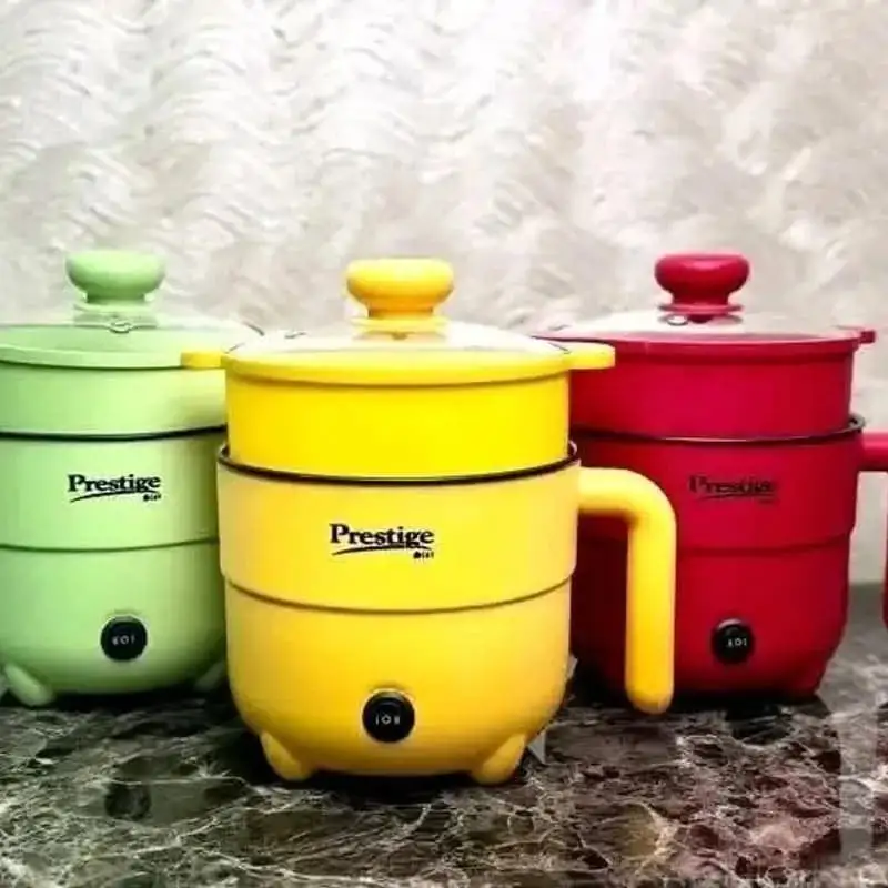Prestige Mini Multicooker Non stick Coated inner pot Portable Electric Multicooker Cooking Pot With Steamer and Multipurpose 2 Litre thumbnail 4